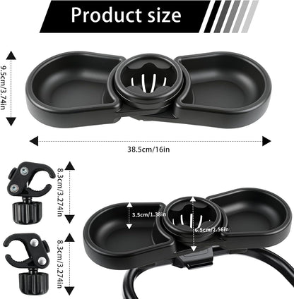 Snack Tray Compatible with Joie Stroller,BPA-Free 3in1 Stroller Snack Tray