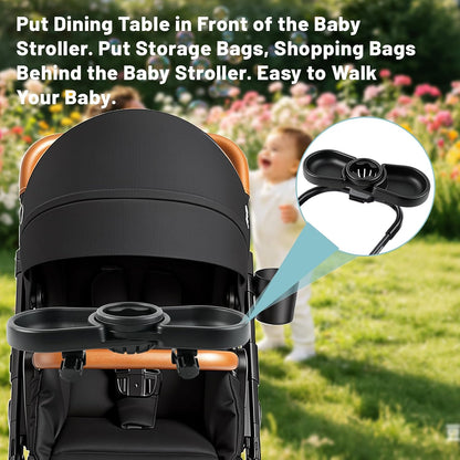 Snack Tray Compatible with Joie Stroller,BPA-Free 3in1 Stroller Snack Tray