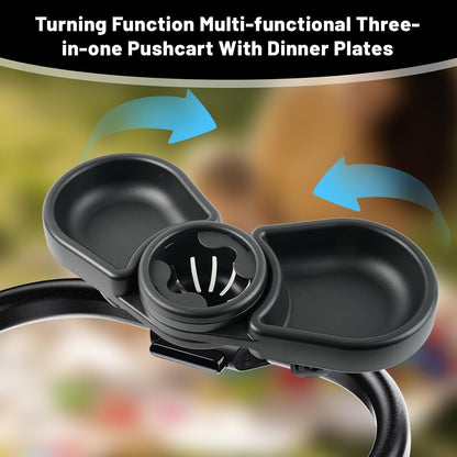 Snack Tray Compatible with Joie Stroller,BPA-Free 3in1 Stroller Snack Tray