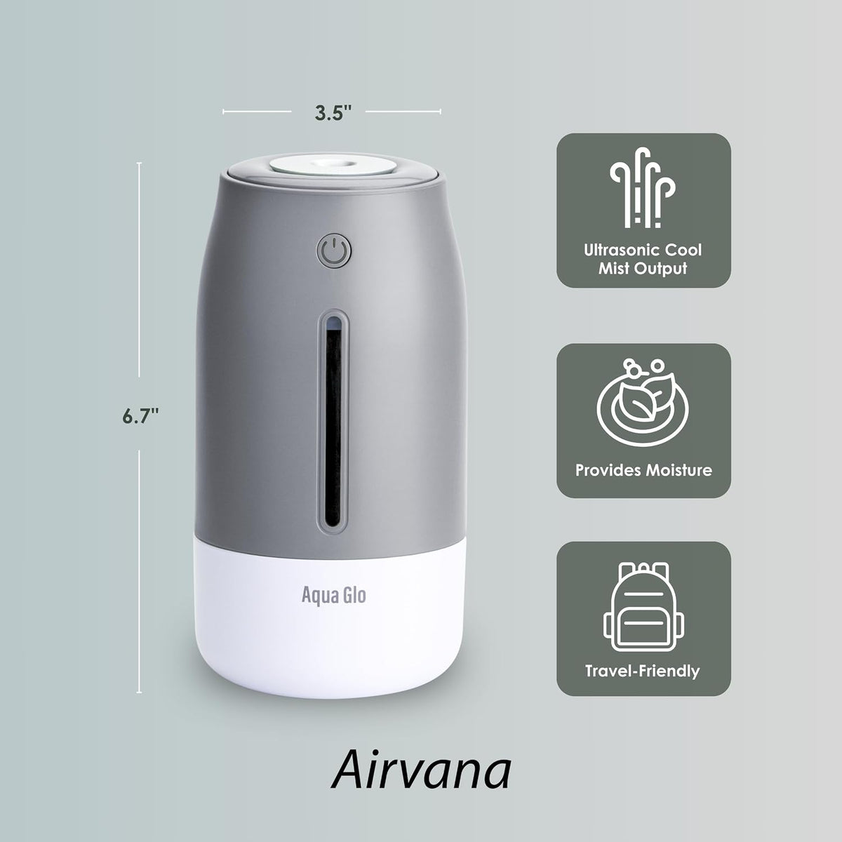 Aqua Glo Personal, Portable Humidifiers for Bedroom, Lavender
