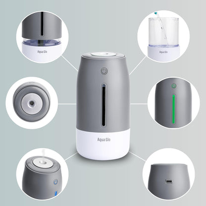 Aqua Glo Personal, Portable Humidifiers for Bedroom, Lavender