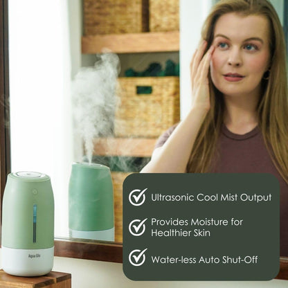 Aqua Glo Personal, Portable Humidifiers for Bedroom, Lavender