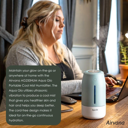 Aqua Glo Personal, Portable Humidifiers for Bedroom, Lavender