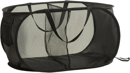 Collapsible Divided Laundry Hamper - Large Capacity Breathable Mesh Laundry Basket with Handles, Home Sorting Storage Bin,Large 31.5"x14"x14"