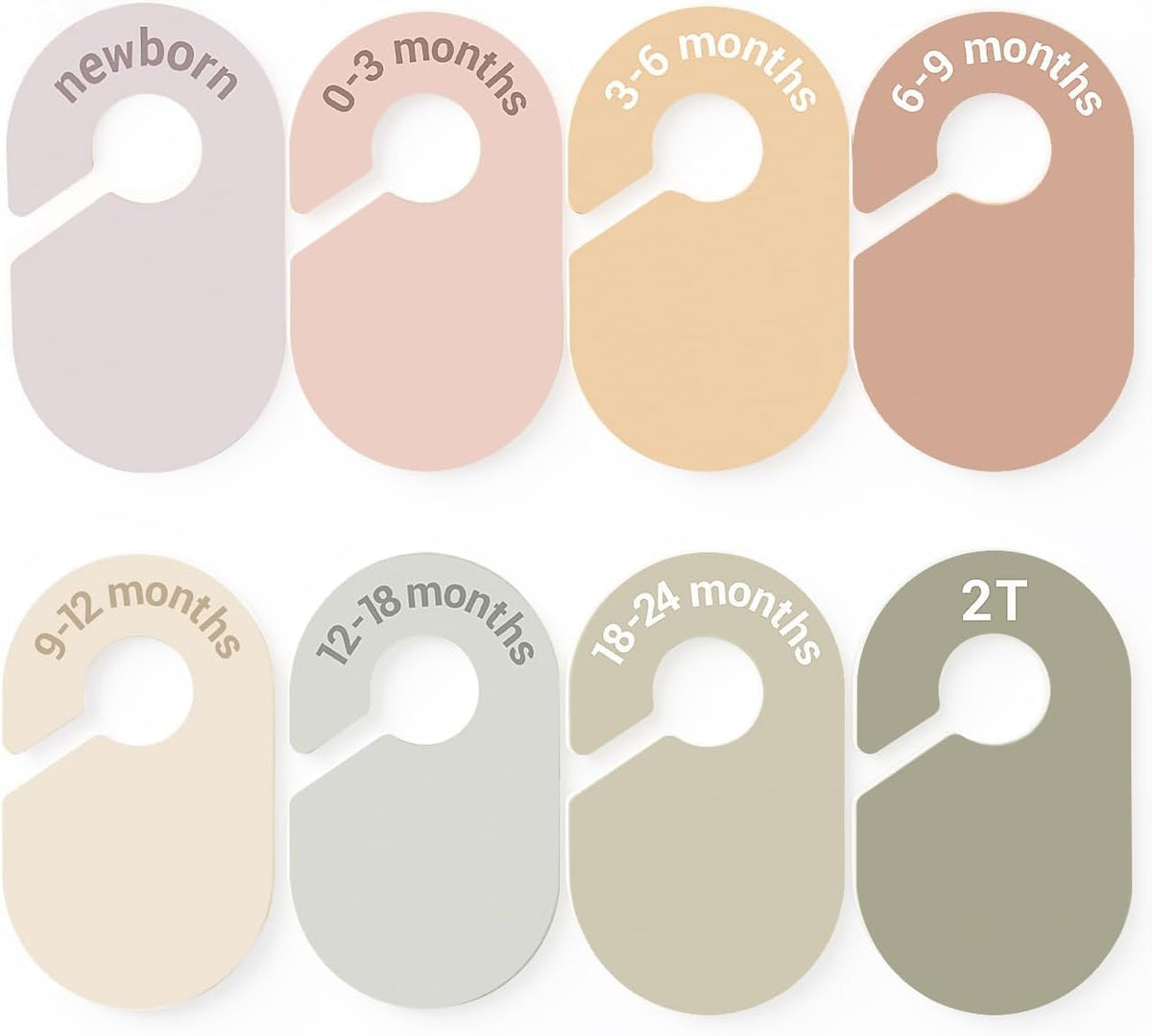 Boho Baby Closet Dividers, Set of 8