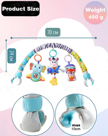 Baby Stroller Arch Toys, Car Seat Toys,Bouncer Toy Bar/Mobile for Bassinet,Adjustable Baby Hanging Toys Fit for Crib Bed,Stroller,Car Seat.S-19(Crab)