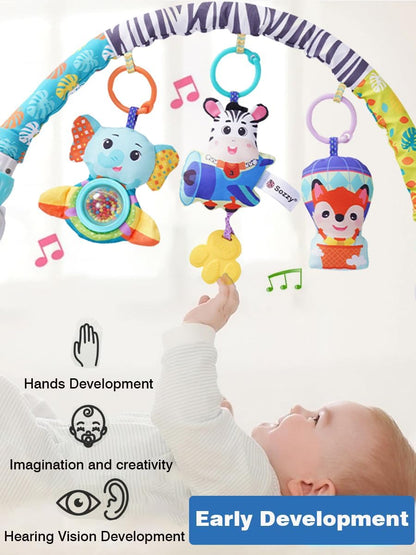 Baby Stroller Arch Toys, Car Seat Toys,Bouncer Toy Bar/Mobile for Bassinet,Adjustable Baby Hanging Toys Fit for Crib Bed,Stroller,Car Seat.S-19(Crab)