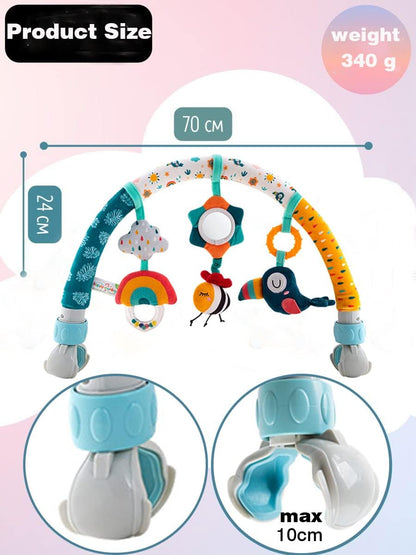 Baby Stroller Arch Toys, Car Seat Toys,Bouncer Toy Bar/Mobile for Bassinet,Adjustable Baby Hanging Toys Fit for Crib Bed,Stroller,Car Seat.S-19(Crab)