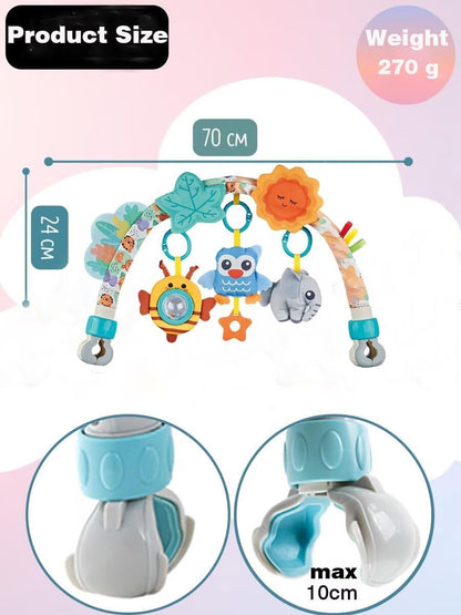 Baby Stroller Arch Toys, Car Seat Toys,Bouncer Toy Bar/Mobile for Bassinet,Adjustable Baby Hanging Toys Fit for Crib Bed,Stroller,Car Seat.S-19(Crab)