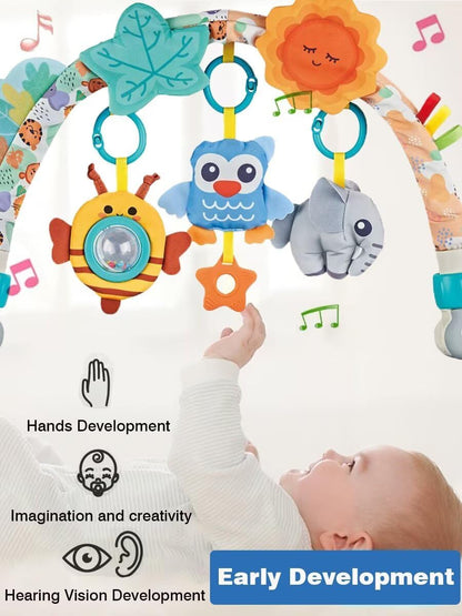 Baby Stroller Arch Toys, Car Seat Toys,Bouncer Toy Bar/Mobile for Bassinet,Adjustable Baby Hanging Toys Fit for Crib Bed,Stroller,Car Seat.S-19(Crab)