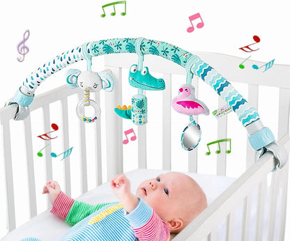 Baby Stroller Arch Toys, Car Seat Toys,Bouncer Toy Bar/Mobile for Bassinet,Adjustable Baby Hanging Toys Fit for Crib Bed,Stroller,Car Seat.S-19(Crab)