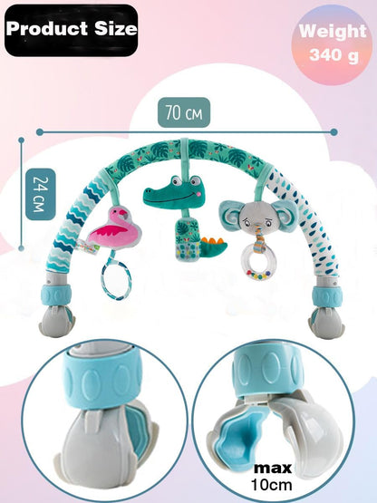 Baby Stroller Arch Toys, Car Seat Toys,Bouncer Toy Bar/Mobile for Bassinet,Adjustable Baby Hanging Toys Fit for Crib Bed,Stroller,Car Seat.S-19(Crab)
