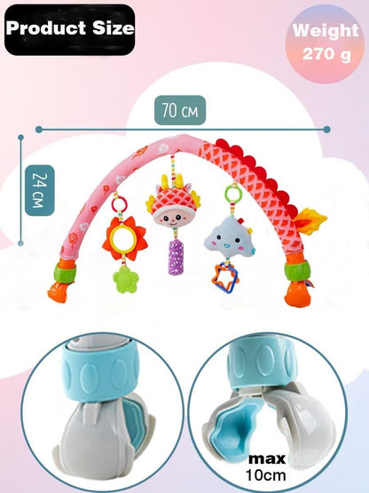 Baby Stroller Arch Toys, Car Seat Toys,Bouncer Toy Bar/Mobile for Bassinet,Adjustable Baby Hanging Toys Fit for Crib Bed,Stroller,Car Seat.S-19(Crab)