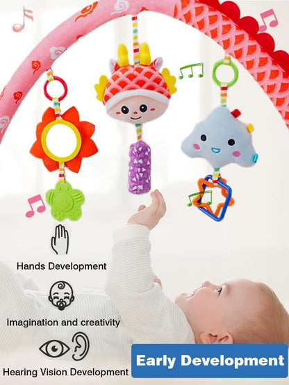 Baby Stroller Arch Toys, Car Seat Toys,Bouncer Toy Bar/Mobile for Bassinet,Adjustable Baby Hanging Toys Fit for Crib Bed,Stroller,Car Seat.S-19(Crab)