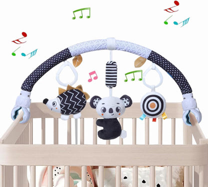 Baby Stroller Arch Toys, Car Seat Toys,Bouncer Toy Bar/Mobile for Bassinet,Adjustable Baby Hanging Toys Fit for Crib Bed,Stroller,Car Seat.S-19(Crab)