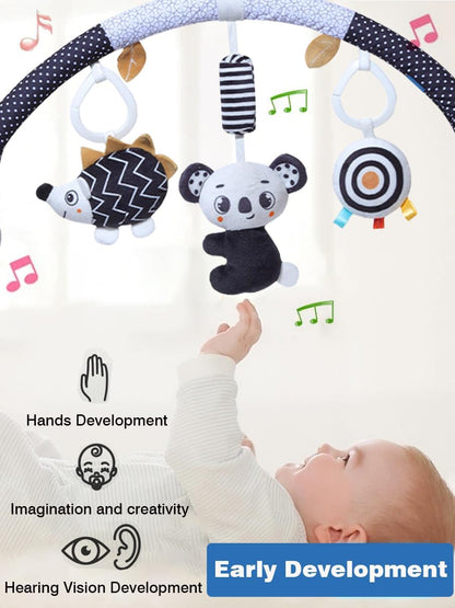 Baby Stroller Arch Toys, Car Seat Toys,Bouncer Toy Bar/Mobile for Bassinet,Adjustable Baby Hanging Toys Fit for Crib Bed,Stroller,Car Seat.S-19(Crab)