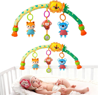 Baby Stroller Arch Toys, Car Seat Toys,Bouncer Toy Bar/Mobile for Bassinet,Adjustable Baby Hanging Toys Fit for Crib Bed,Stroller,Car Seat.S-19(Crab)