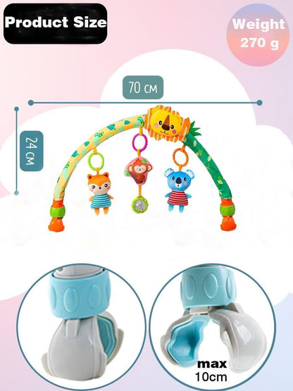 Baby Stroller Arch Toys, Car Seat Toys,Bouncer Toy Bar/Mobile for Bassinet,Adjustable Baby Hanging Toys Fit for Crib Bed,Stroller,Car Seat.S-19(Crab)