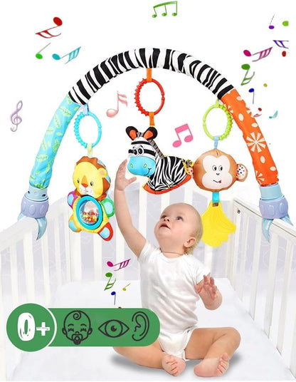 Baby Stroller Arch Toys, Car Seat Toys,Bouncer Toy Bar/Mobile for Bassinet,Adjustable Baby Hanging Toys Fit for Crib Bed,Stroller,Car Seat.S-19(Crab)