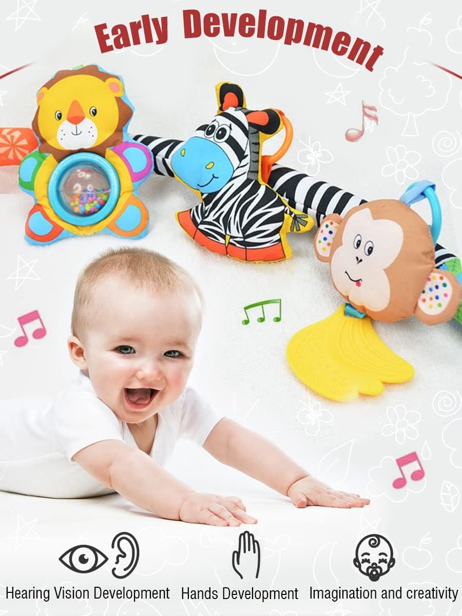 Baby Stroller Arch Toys, Car Seat Toys,Bouncer Toy Bar/Mobile for Bassinet,Adjustable Baby Hanging Toys Fit for Crib Bed,Stroller,Car Seat.S-19(Crab)