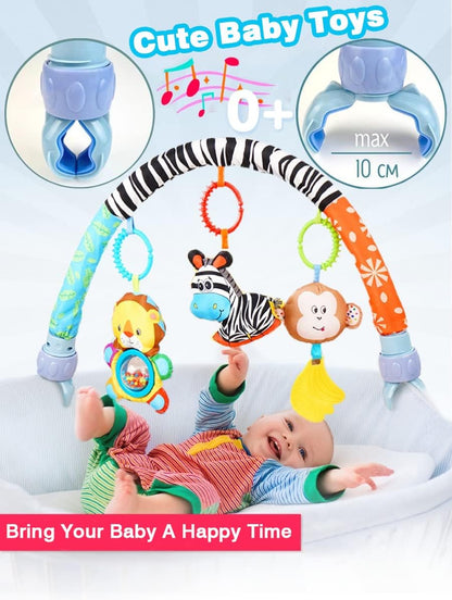Baby Stroller Arch Toys, Car Seat Toys,Bouncer Toy Bar/Mobile for Bassinet,Adjustable Baby Hanging Toys Fit for Crib Bed,Stroller,Car Seat.S-19(Crab)