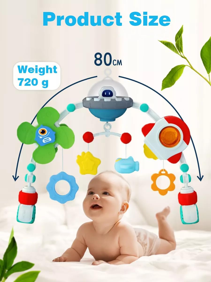 Baby Stroller Arch Toys, Car Seat Toys,Bouncer Toy Bar/Mobile for Bassinet,Adjustable Baby Hanging Toys Fit for Crib Bed,Stroller,Car Seat.S-19(Crab)