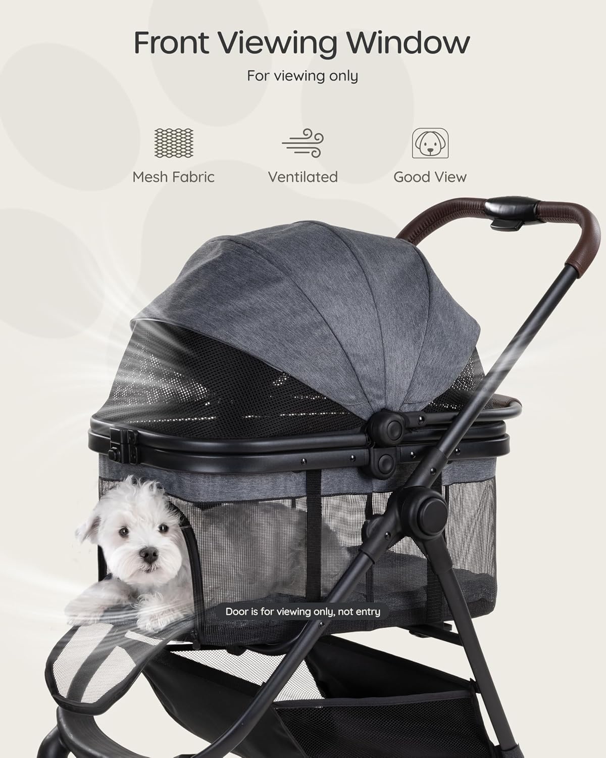 3 in 1 Pet Carrier Stroller for Small/Medium Dogs up to 33 lbs