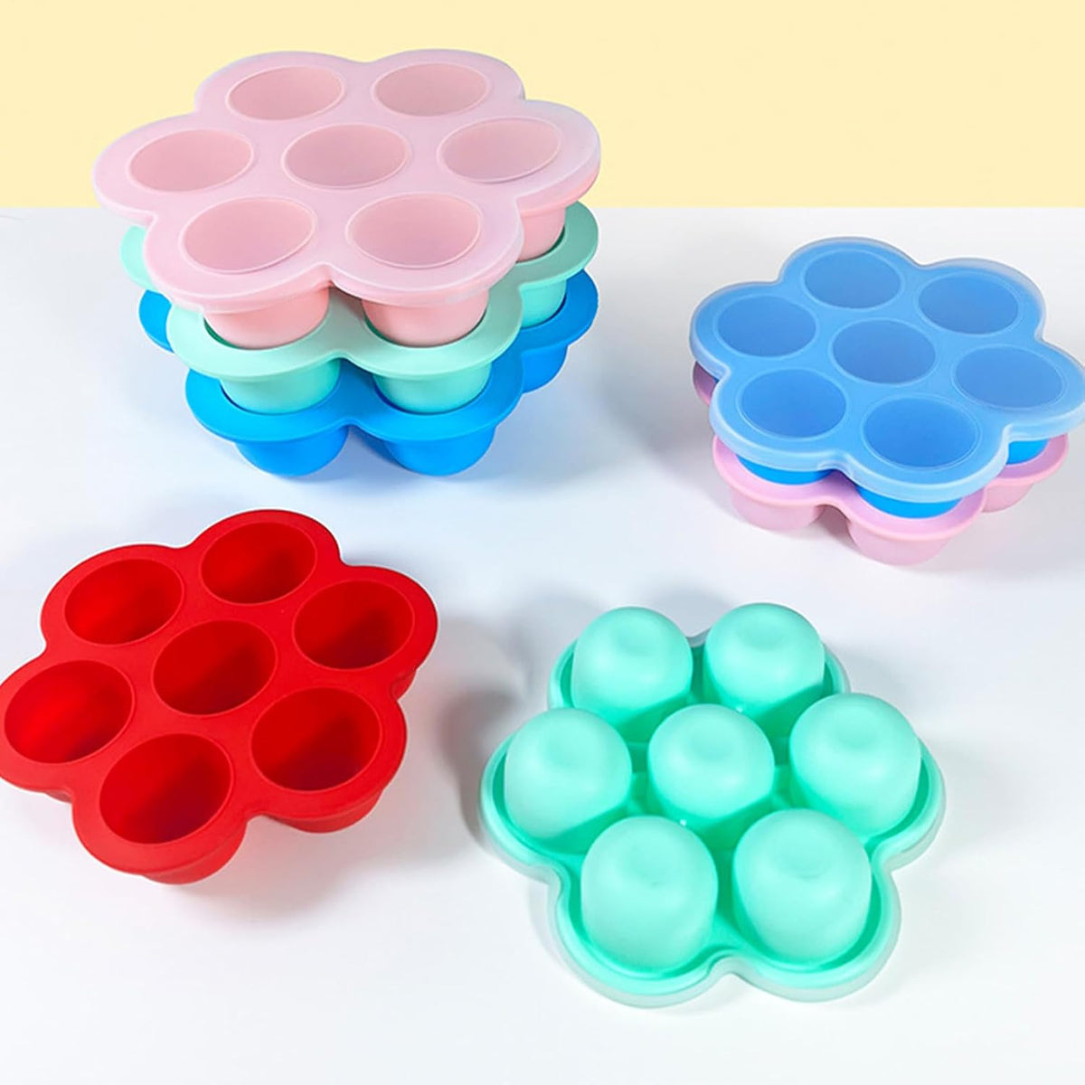 Freezer Trays for Food Storage 4 Piece Egg Tart Container