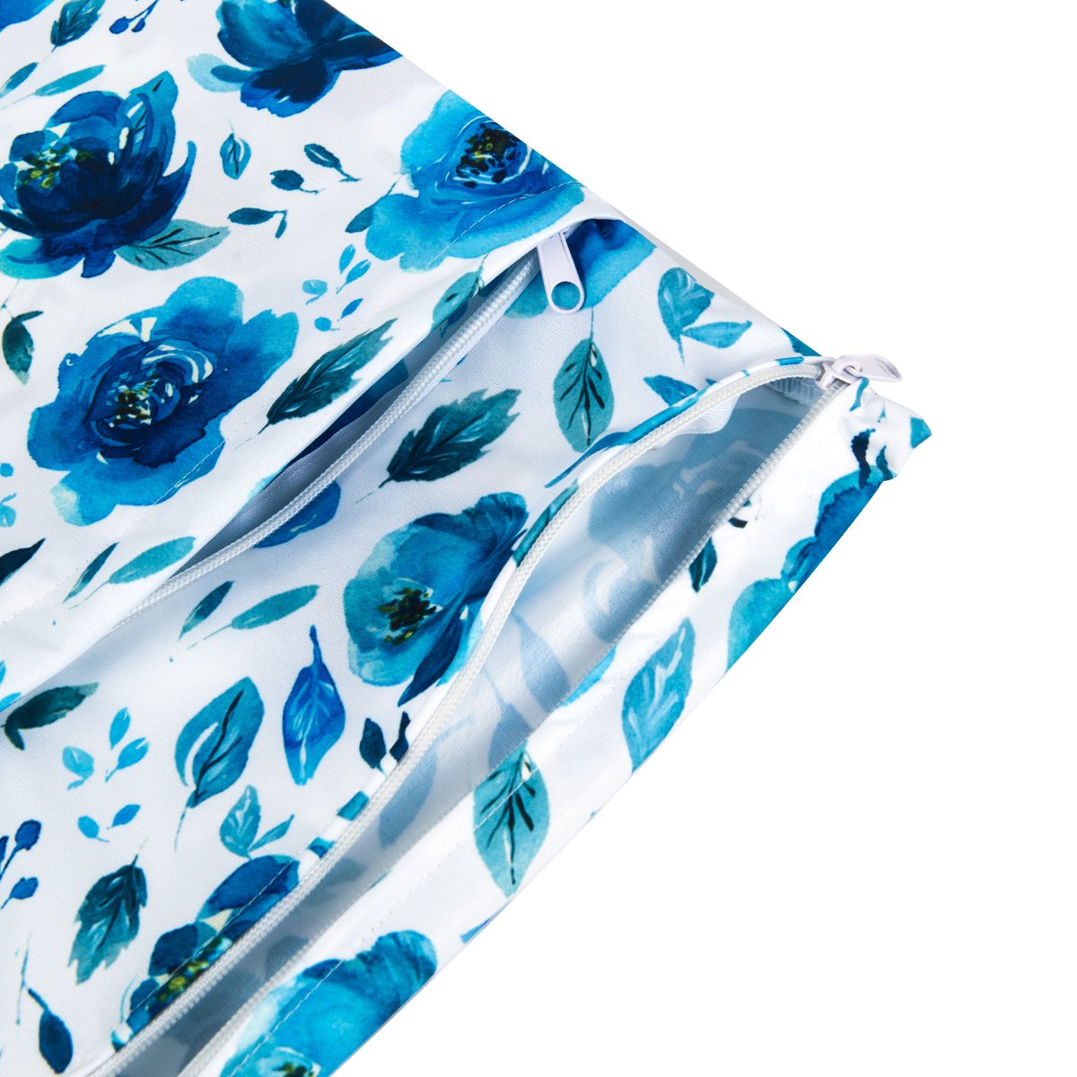 ALVA 2pcs Cloth Diaper Wet Dry Bags Waterproof Reusable with Two Zippered Pockets Travel Beach Pool Daycare Soiled Baby Items Yoga Gym Bag for Swimsuits or Wet Clothes L-B1929