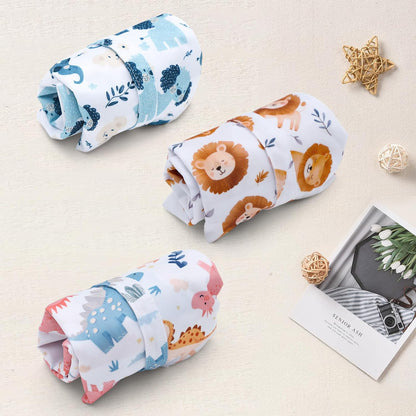 ALVA 2pcs Cloth Diaper Wet Dry Bags Waterproof Reusable with Two Zippered Pockets Travel Beach Pool Daycare Soiled Baby Items Yoga Gym Bag for Swimsuits or Wet Clothes L-B1929