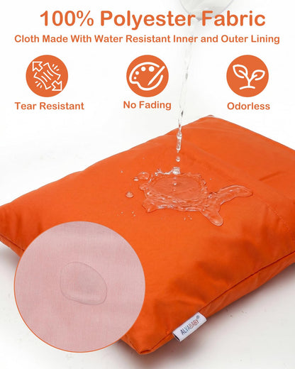 ALVA 2pcs Cloth Diaper Wet Dry Bags Waterproof Reusable with Two Zippered Pockets Travel Beach Pool Daycare Soiled Baby Items Yoga Gym Bag for Swimsuits or Wet Clothes L-B1929