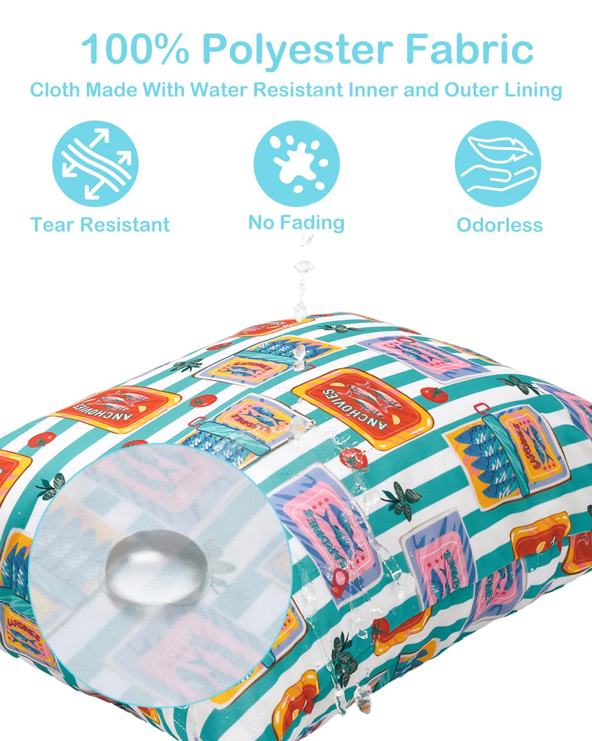 ALVA 2pcs Cloth Diaper Wet Dry Bags Waterproof Reusable with Two Zippered Pockets Travel Beach Pool Daycare Soiled Baby Items Yoga Gym Bag for Swimsuits or Wet Clothes L-B1929