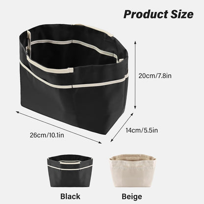 Bag Organizer Insert for Women, 13 Pockets Purse Organizer Insert for Tote, Bag Organizer Handle Large Capacity (Pink)