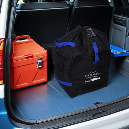 Portable Car Seat Travel Bag for Airplane with Adjustable Backpack Strap Made of Wear Resistant Oxford Cloth, for Airport Flights and Family Trips