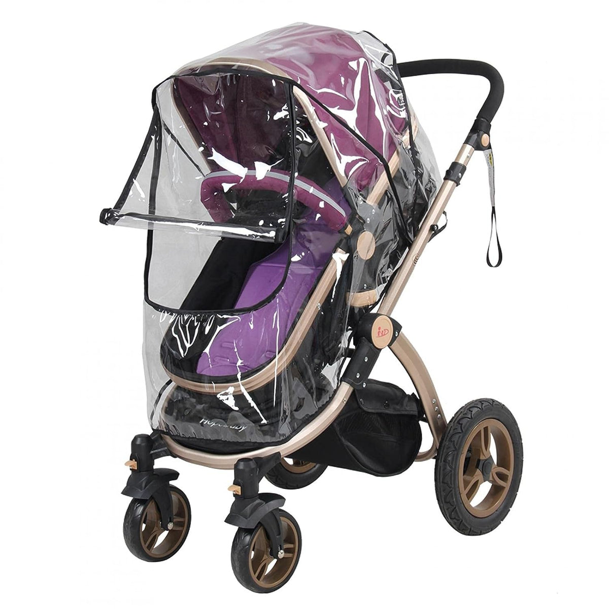 Stroller Rain Cover, Universal Travel Weather Transparent Pram Rain Cover, Protects from Rain Sun Dust Snow