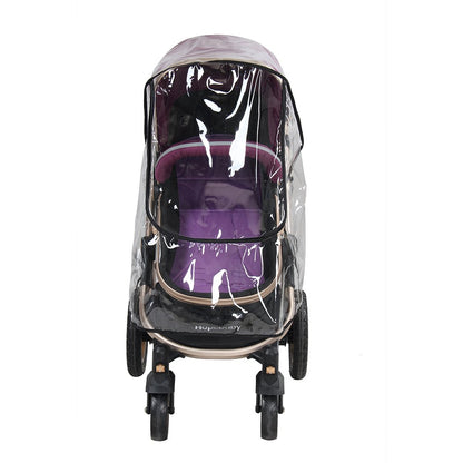 Stroller Rain Cover, Universal Travel Weather Transparent Pram Rain Cover, Protects from Rain Sun Dust Snow