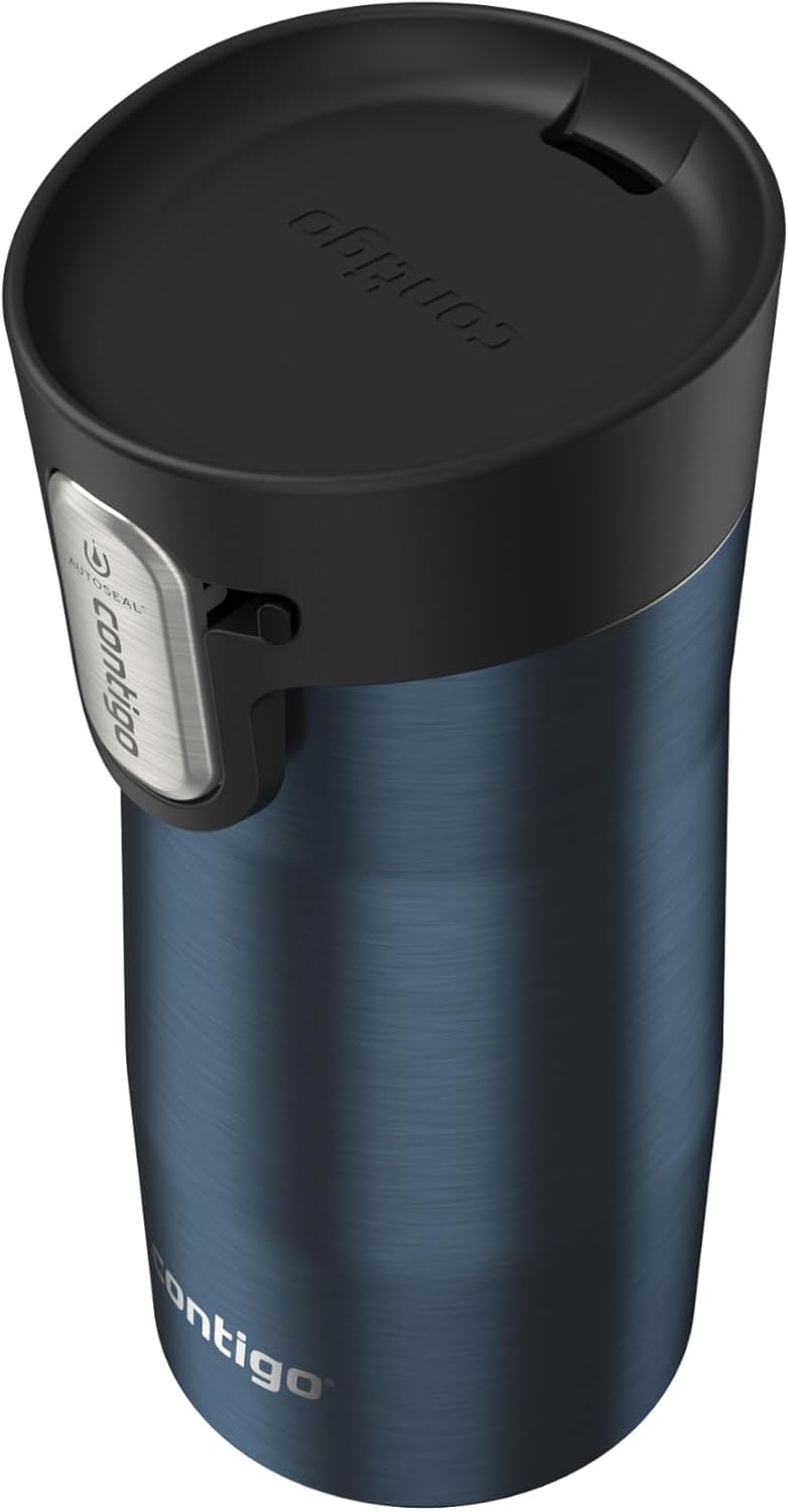 AUTOSEAL West Loop Vacuum-Insulated Stainless Steel Travel Mug with Easy-Clean Lid 16 oz