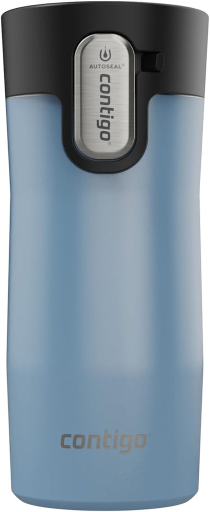 AUTOSEAL West Loop Vacuum-Insulated Stainless Steel Travel Mug with Easy-Clean Lid 16 oz