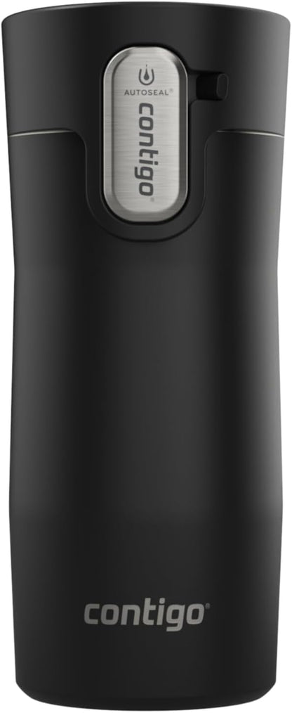 AUTOSEAL West Loop Vacuum-Insulated Stainless Steel Travel Mug with Easy-Clean Lid 16 oz