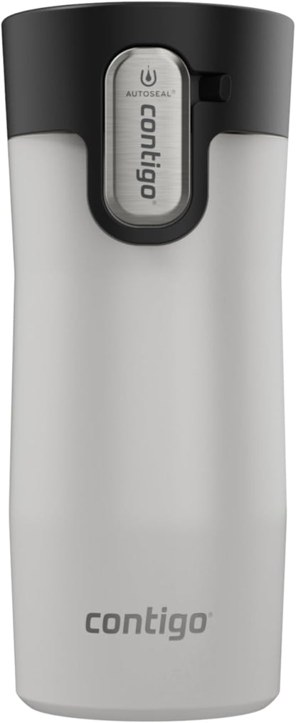 AUTOSEAL West Loop Vacuum-Insulated Stainless Steel Travel Mug with Easy-Clean Lid 16 oz