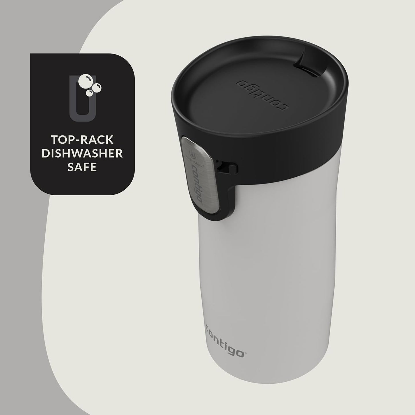 AUTOSEAL West Loop Vacuum-Insulated Stainless Steel Travel Mug with Easy-Clean Lid 16 oz