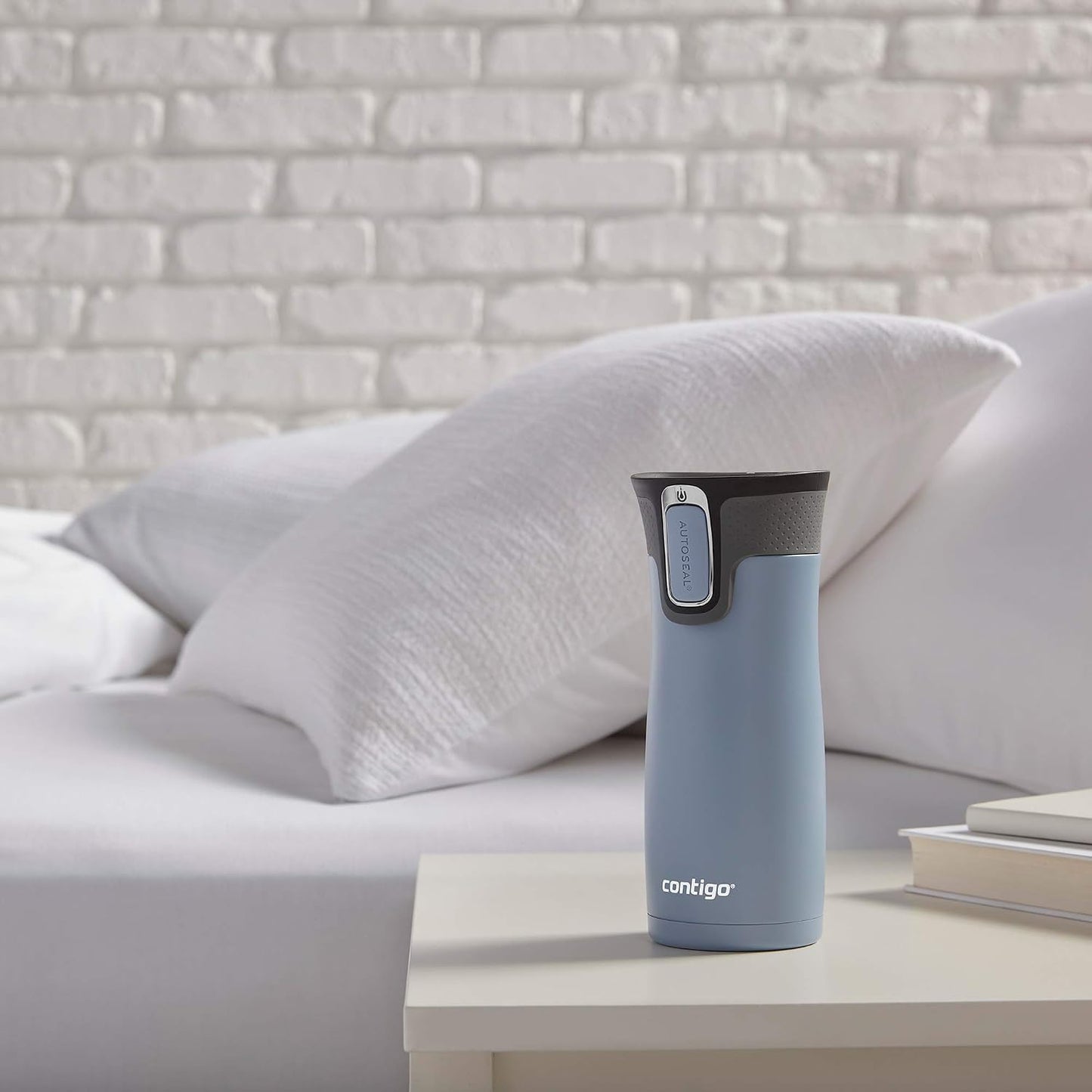 AUTOSEAL West Loop Vacuum-Insulated Stainless Steel Travel Mug with Easy-Clean Lid 16 oz