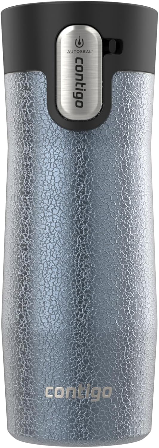 AUTOSEAL West Loop Vacuum-Insulated Stainless Steel Travel Mug with Easy-Clean Lid 16 oz