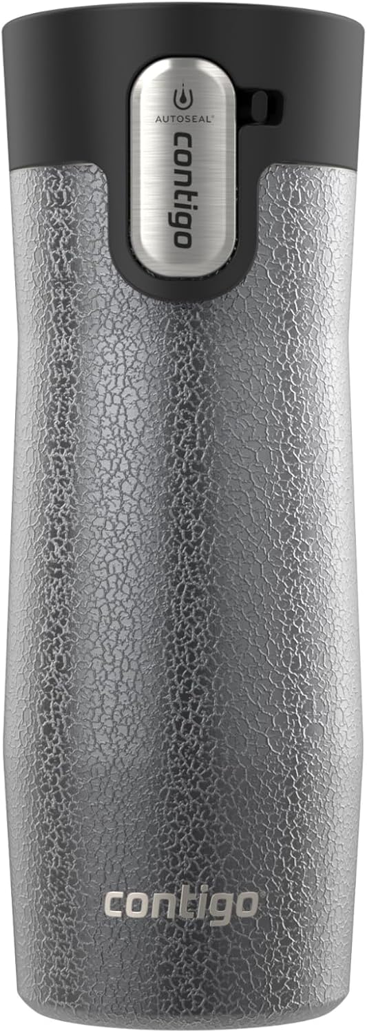 AUTOSEAL West Loop Vacuum-Insulated Stainless Steel Travel Mug with Easy-Clean Lid 16 oz
