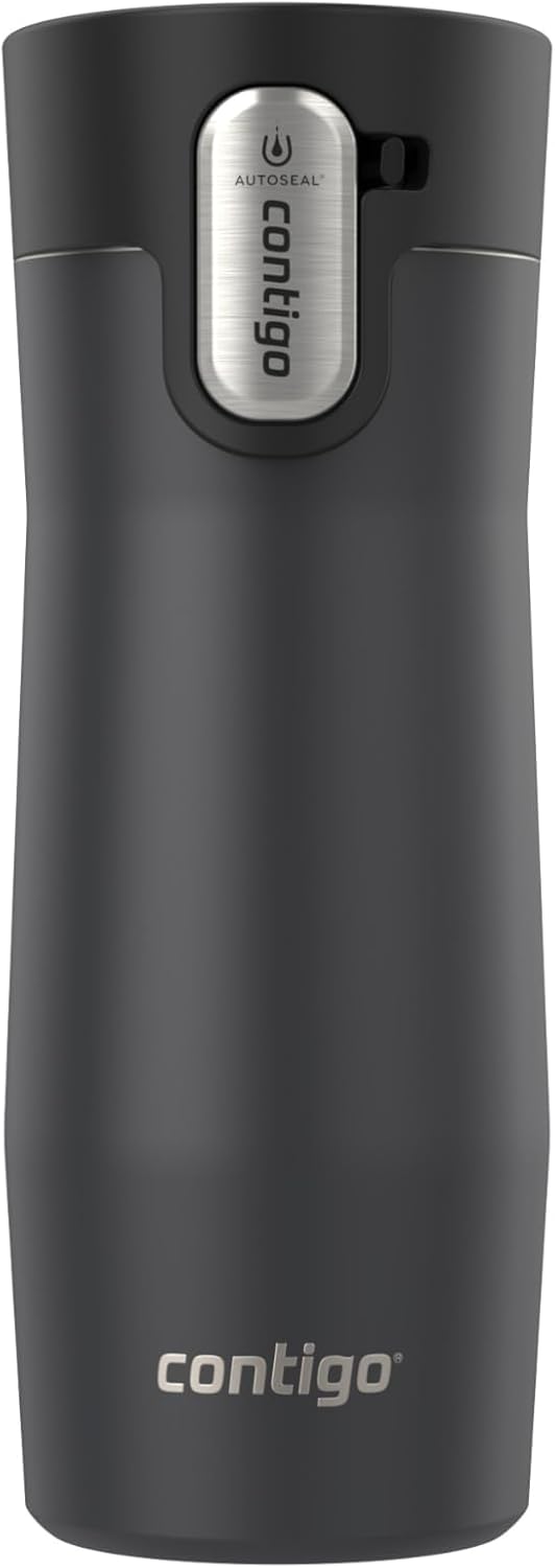 AUTOSEAL West Loop Vacuum-Insulated Stainless Steel Travel Mug with Easy-Clean Lid 16 oz