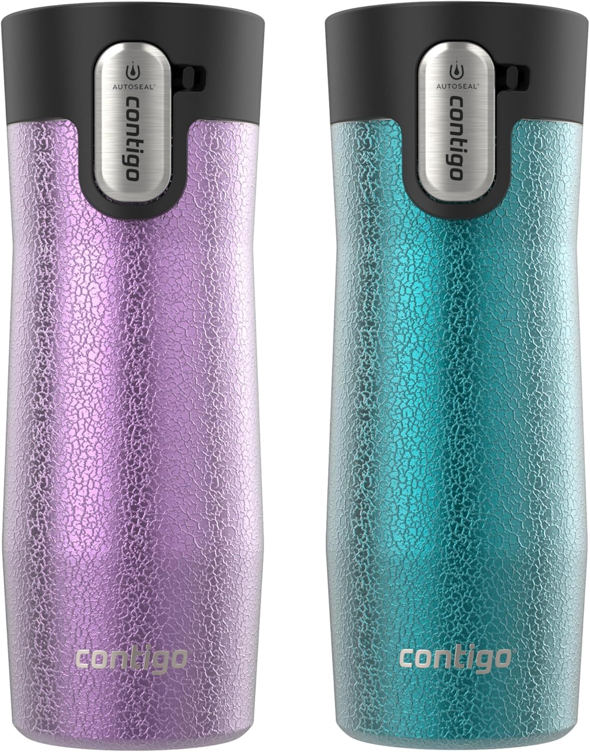 AUTOSEAL West Loop Vacuum-Insulated Stainless Steel Travel Mug with Easy-Clean Lid 16 oz