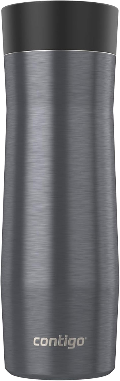 AUTOSEAL West Loop Vacuum-Insulated Stainless Steel Travel Mug with Easy-Clean Lid 16 oz