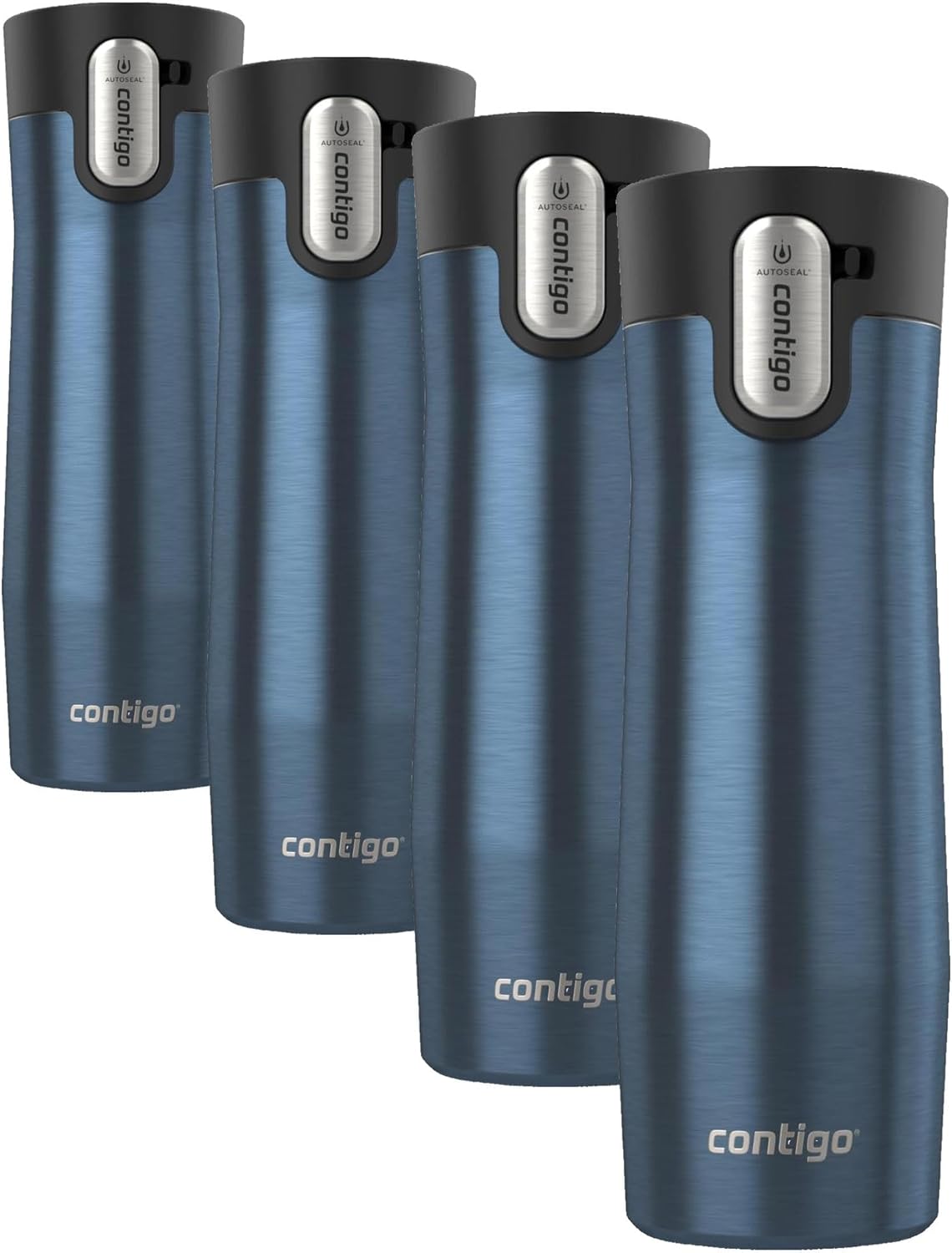 AUTOSEAL West Loop Vacuum-Insulated Stainless Steel Travel Mug with Easy-Clean Lid 16 oz