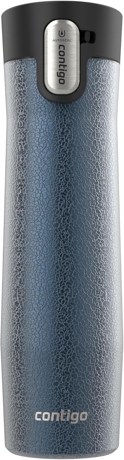 AUTOSEAL West Loop Vacuum-Insulated Stainless Steel Travel Mug with Easy-Clean Lid 16 oz