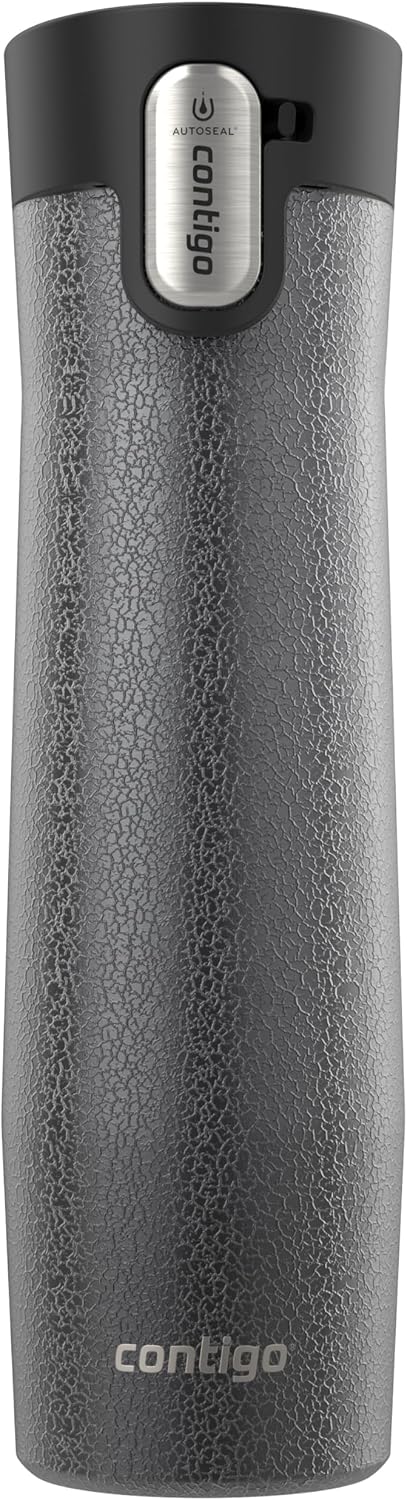 AUTOSEAL West Loop Vacuum-Insulated Stainless Steel Travel Mug with Easy-Clean Lid 16 oz
